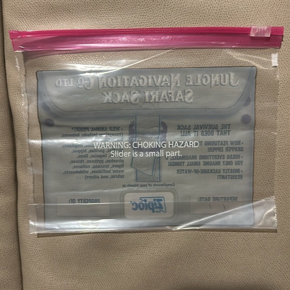 3/$20 Disney world Magic Kingdom Jungle Cruise Ziploc Jungle Safari Snack Pack - Picture 2 of 3